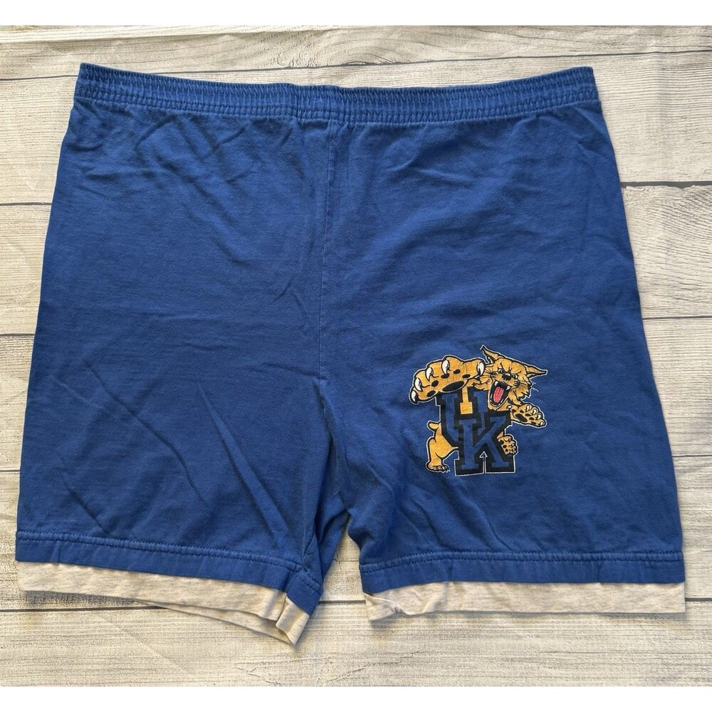 Vintage Logo 7 University Of Kentucky Wildcats Basketball Shorts Size Medium 80s